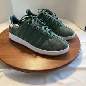 K-Swiss Classic VN‎ Suede GREEN - Men Size 11.5 Court, Casual, Retro Look